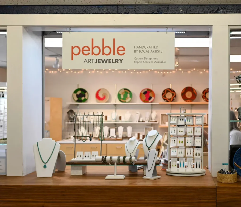 Pebble Art Jewelry and gifts in Niwot inside the store